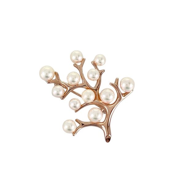 MIKIMOTO tree of happiness Rose gold Pearl Brooch - Picture 1 of 10